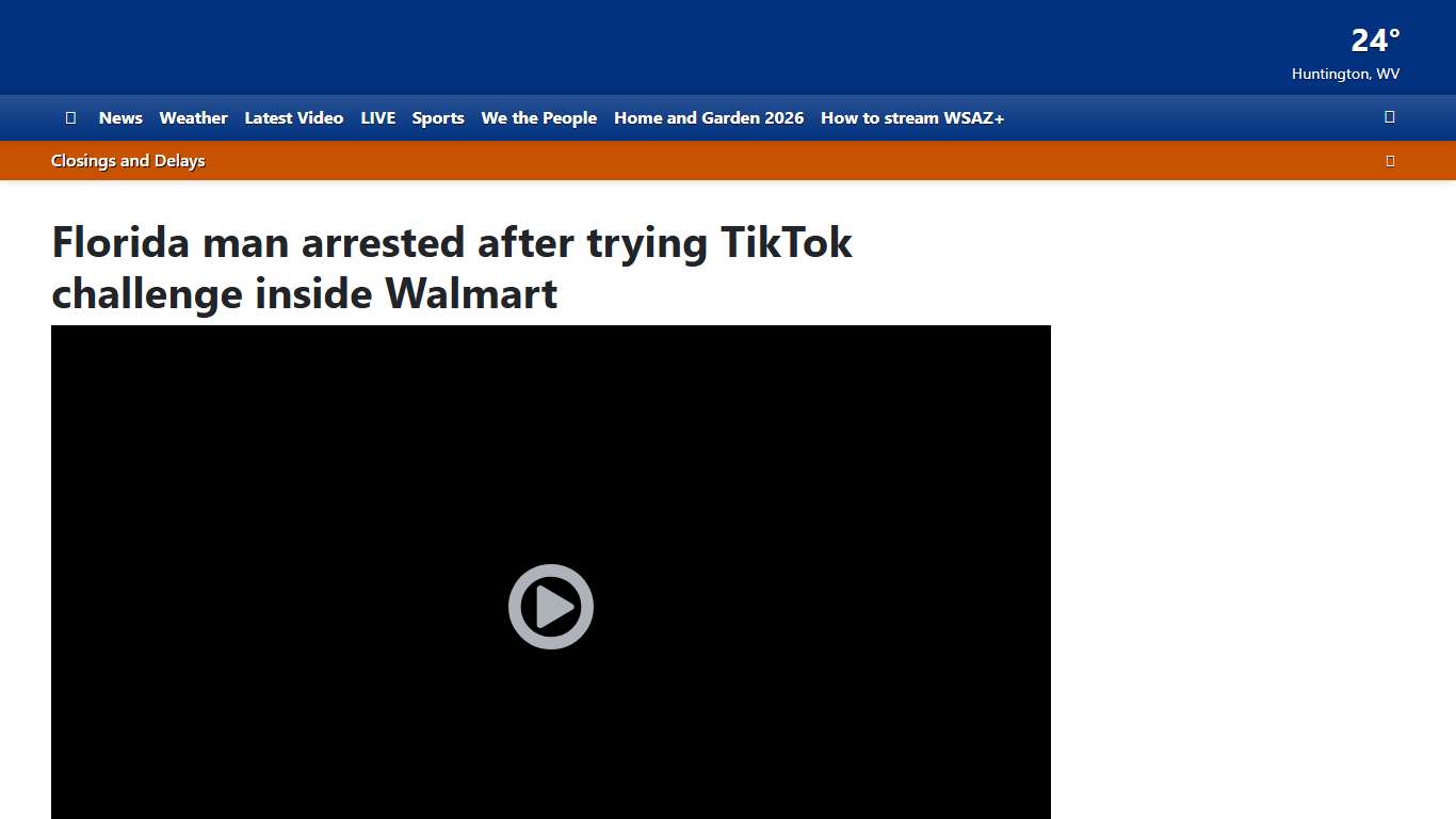 Florida man arrested after trying TikTok challenge inside Walmart